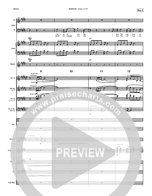 Endlessly Conductor's Score (New Life Worship)