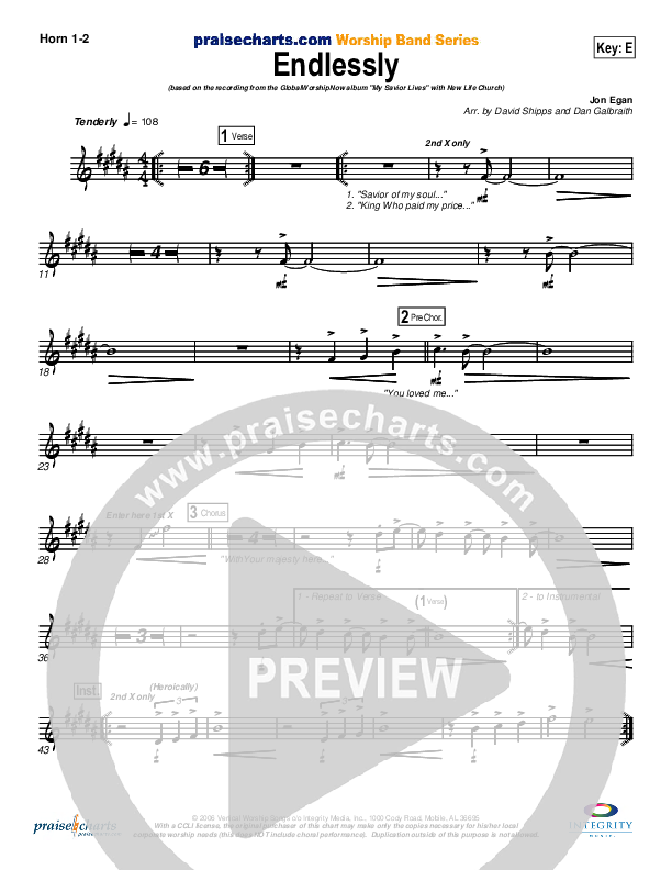 Endlessly French Horn 1/2 (New Life Worship)