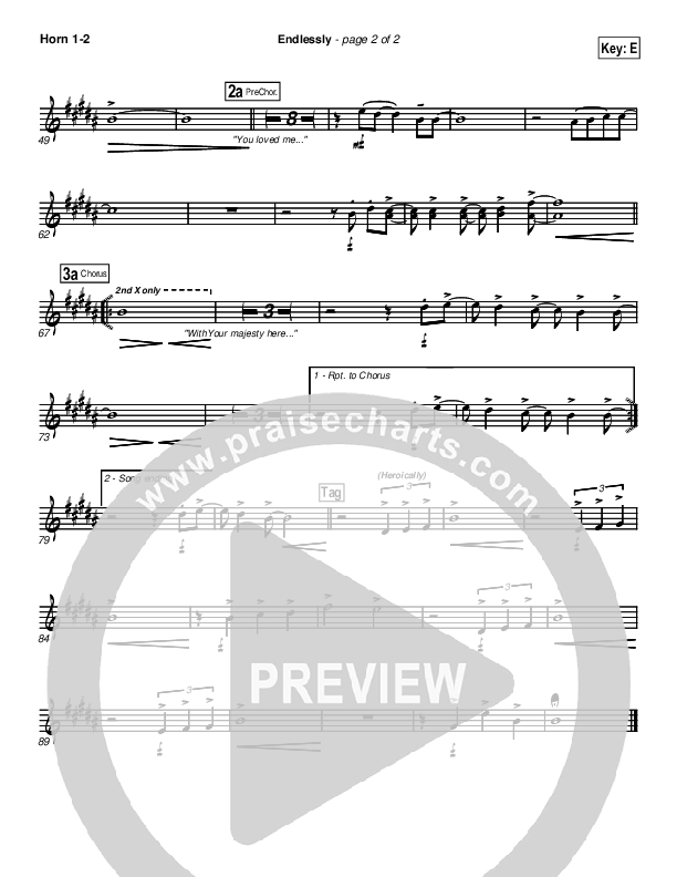 Endlessly French Horn 1/2 (New Life Worship)