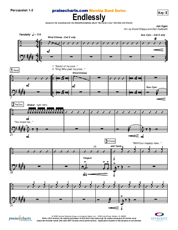 Endlessly Percussion 1/2 (New Life Worship)