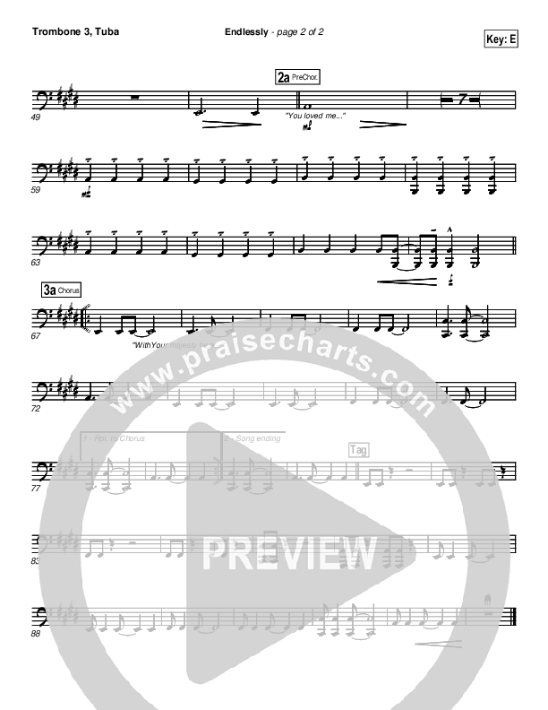 Endlessly Trombone 3/Tuba (New Life Worship)