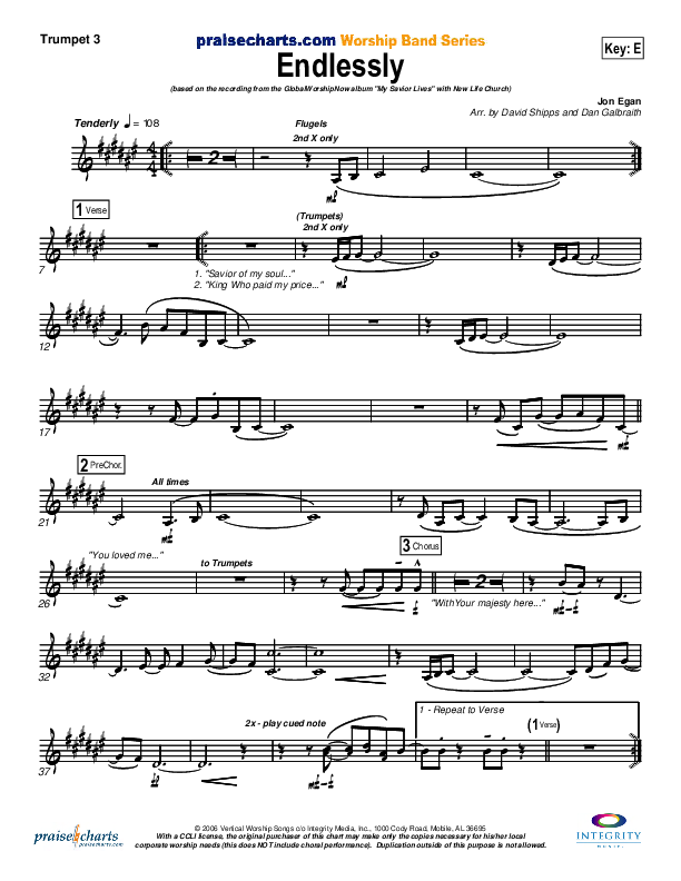 Endlessly Trumpet 3 (New Life Worship)
