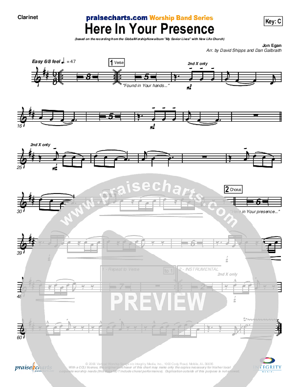 Here In Your Presence Wind Pack (New Life Worship)