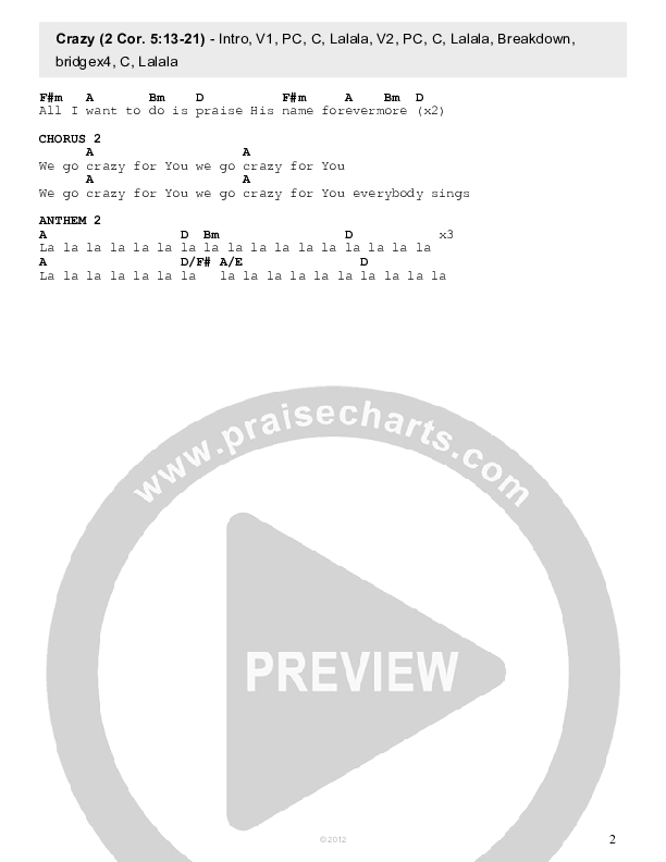 Crazy Chords & Lyrics (Kenny Peavy)