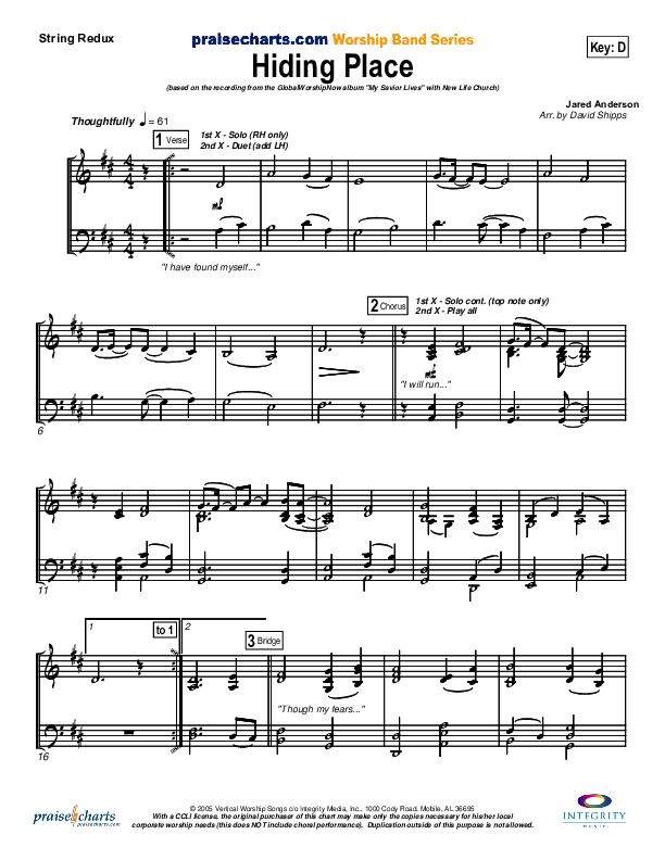 Hiding Place String Pack (New Life Worship)