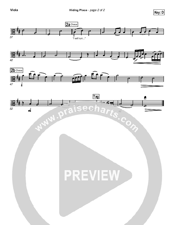 Hiding Place Viola (New Life Worship)