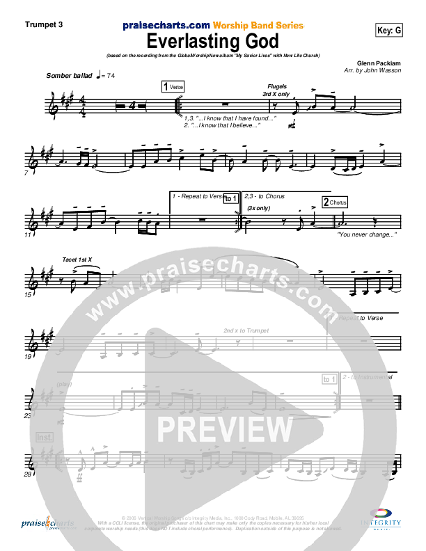 Everlasting God Trumpet 3 (New Life Worship)
