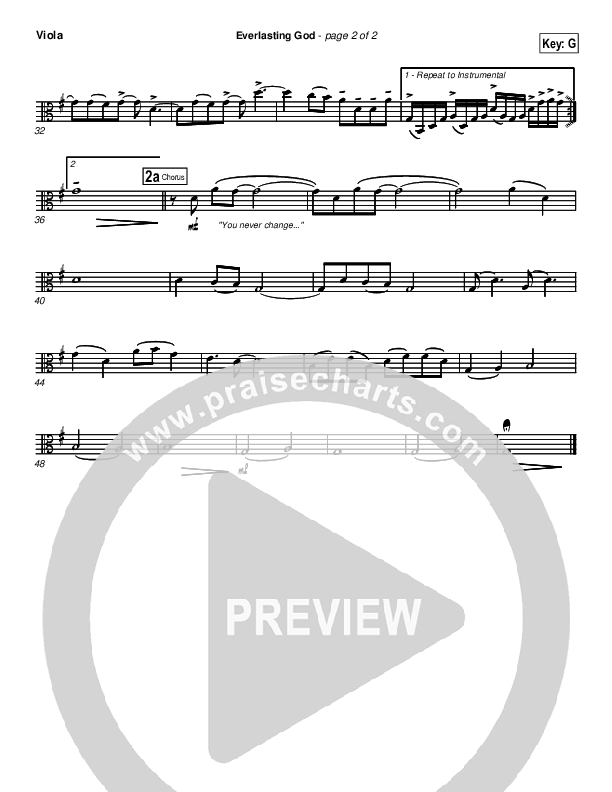 Everlasting God Viola (New Life Worship)