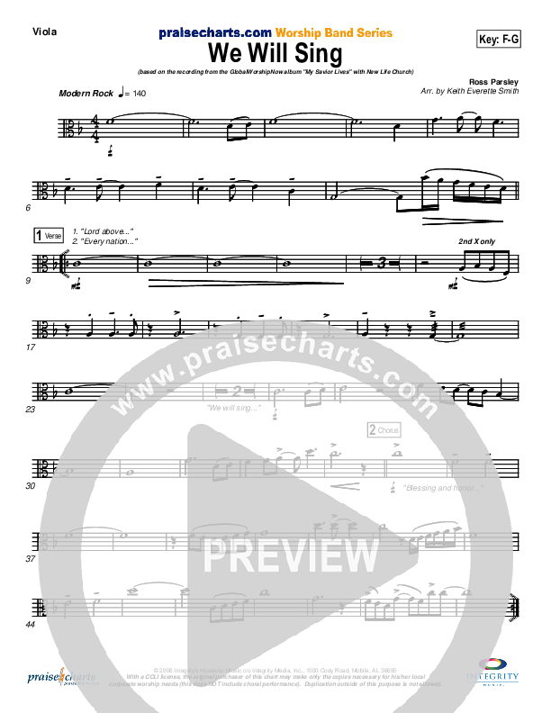 We Will Sing Viola (New Life Worship)