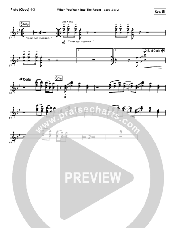 When You Walk Into The Room Wind Pack (Bryan & Katie Torwalt)