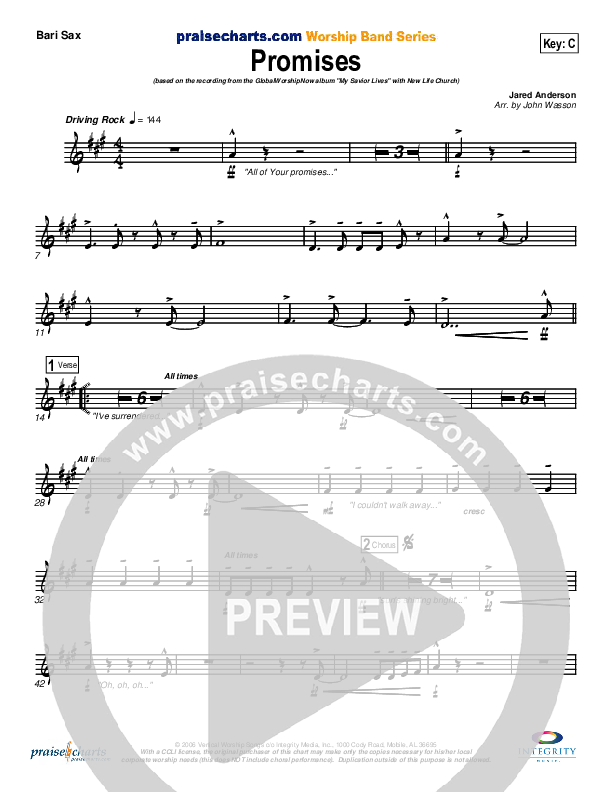 Promises Bari Sax (New Life Worship)