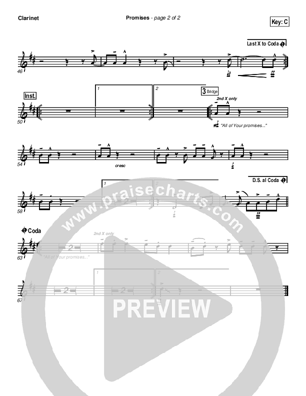 Promises Clarinet (New Life Worship)