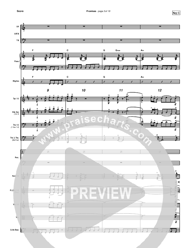 Promises Conductor's Score (New Life Worship)