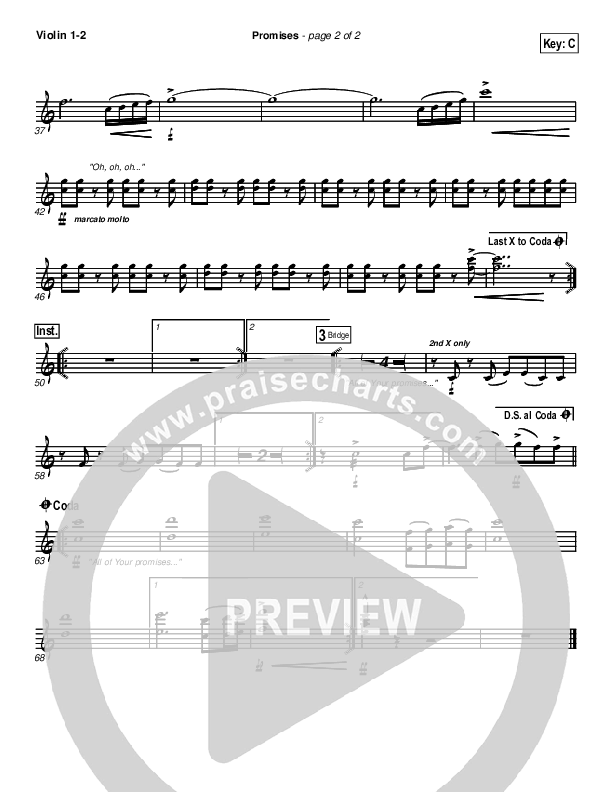 Promises Violin 1/2 (New Life Worship)