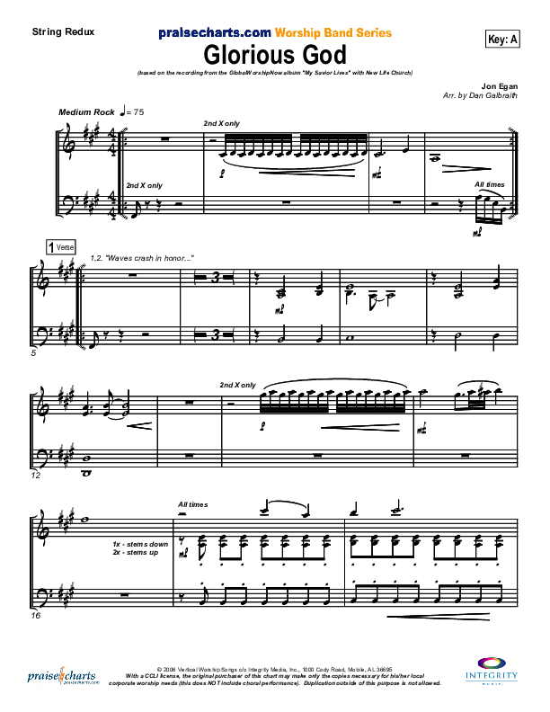 Glorious God String Pack (New Life Worship)