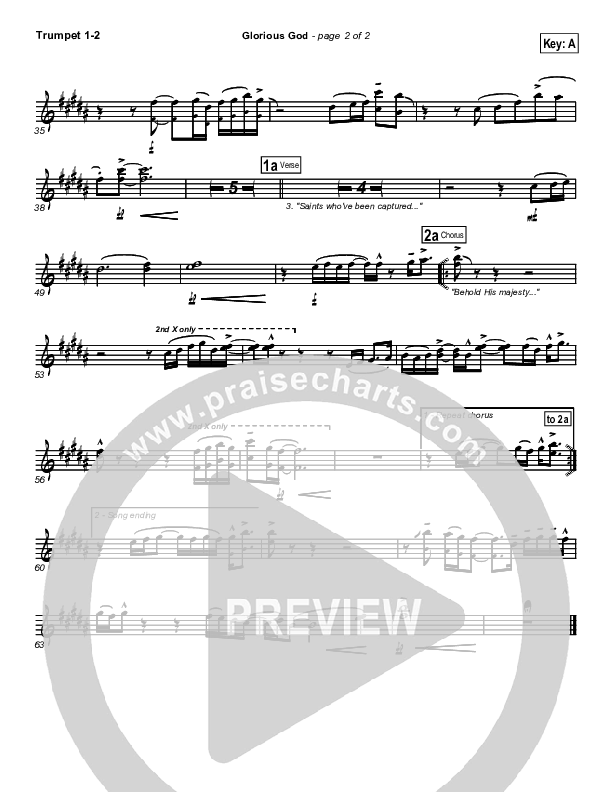 Glorious God Trumpet 1,2 (New Life Worship)