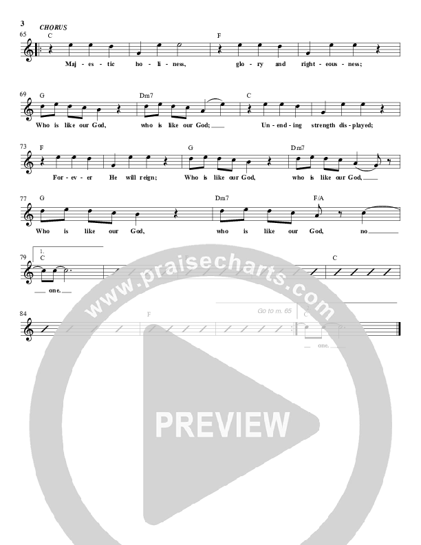 Who Is Like Our God Lead Sheet (Dustin Smith)