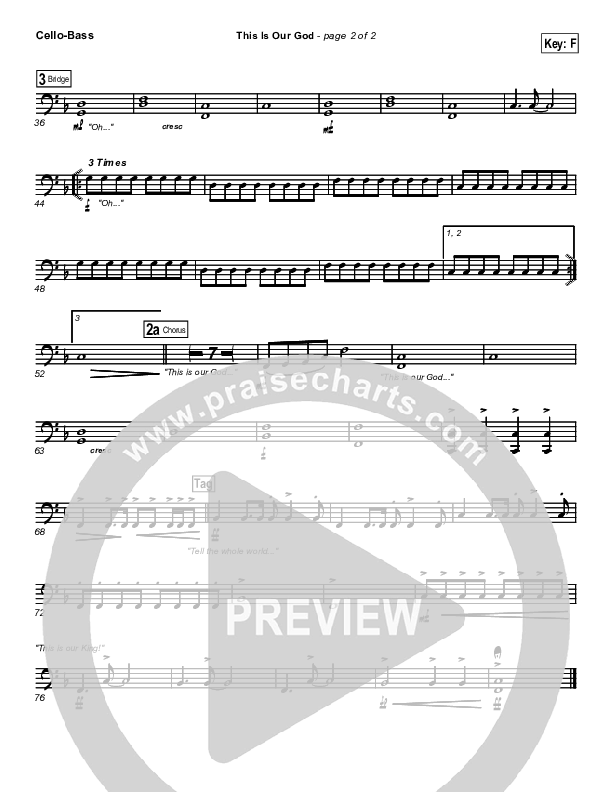 This Is Our God Cello/Bass (New Life Worship)