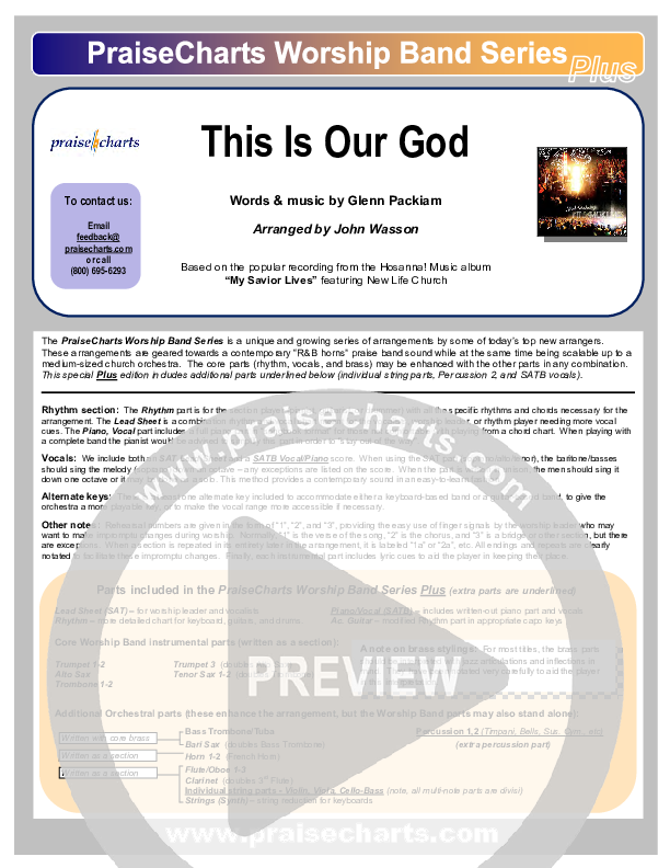 This Is Our God Cover Sheet (New Life Worship)