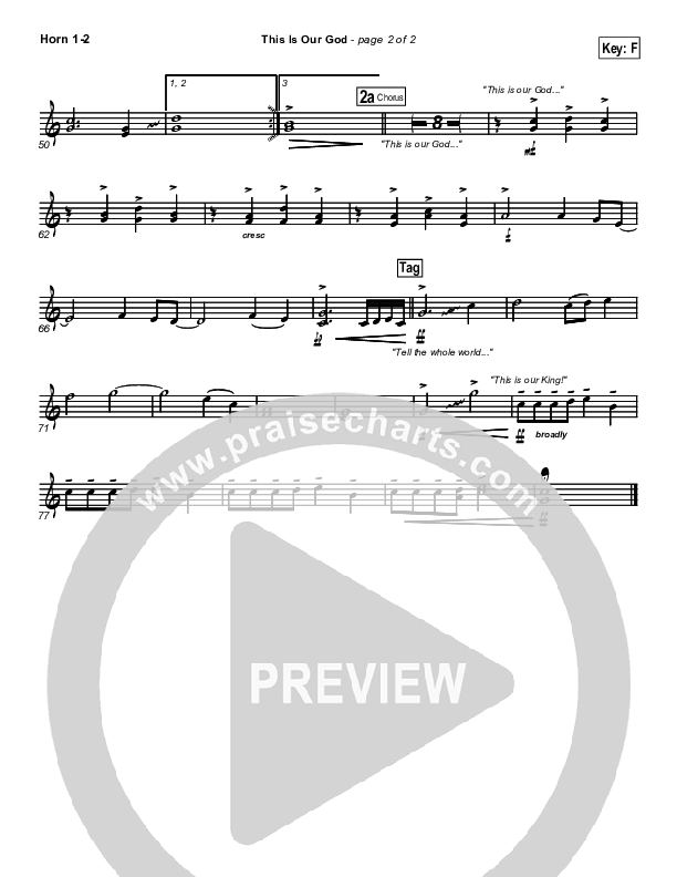This Is Our God French Horn 1/2 (New Life Worship)