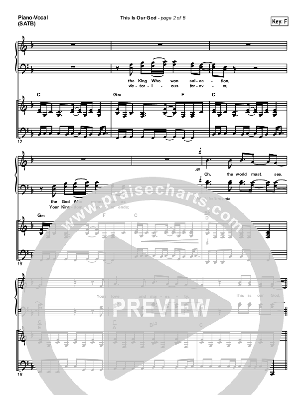 This Is Our God Piano/Vocal (New Life Worship)