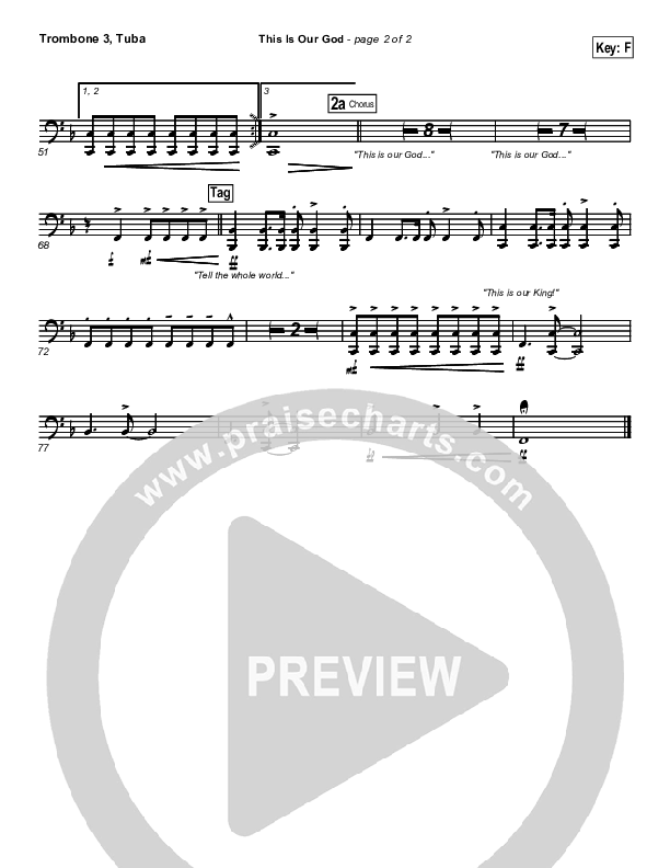 This Is Our God Trombone 3/Tuba (New Life Worship)