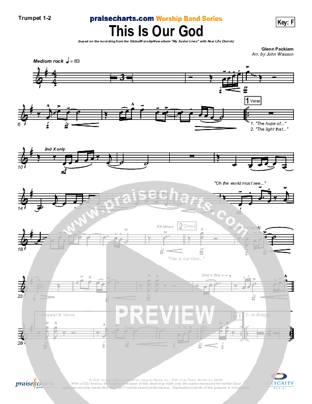 This Is Our God Brass Pack (New Life Worship)