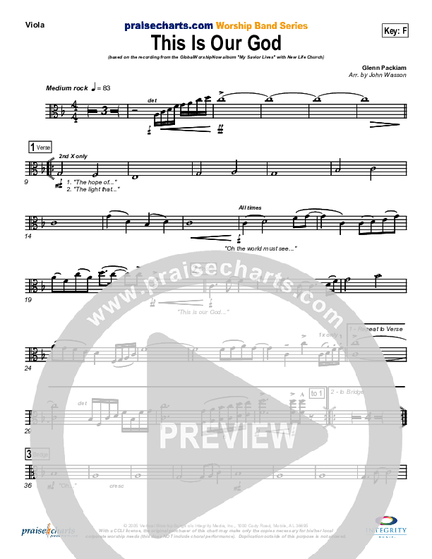 This Is Our God Viola (New Life Worship)