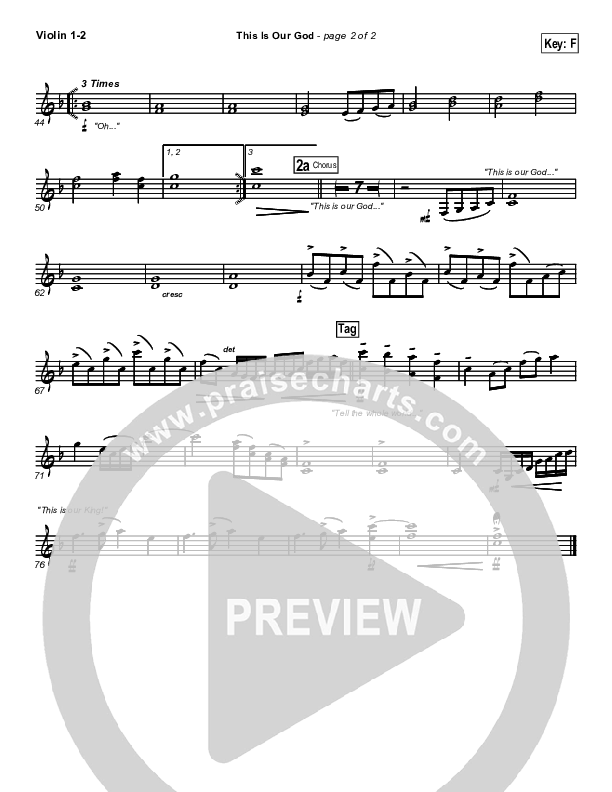 This Is Our God Violin 1/2 (New Life Worship)