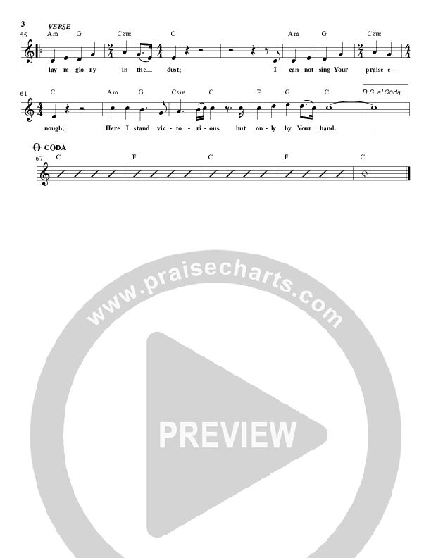Be Exalted (In The Dust) Lead Sheet (Dustin Smith)
