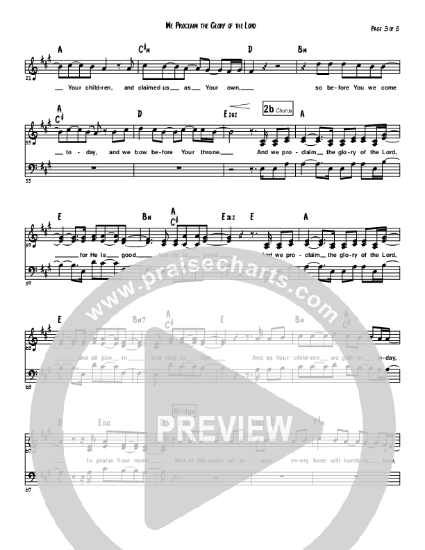 Proclaim Lead Sheet (Micah Kersh)