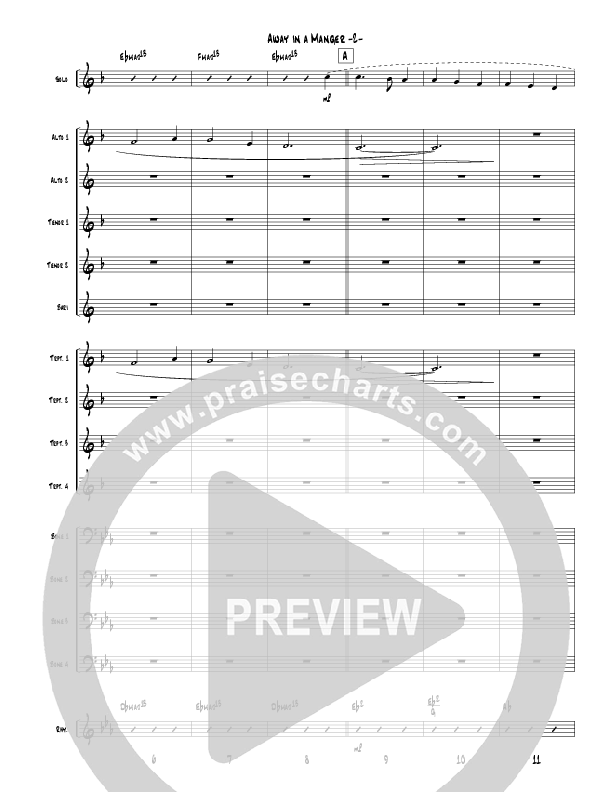 Away In A Manger (Instrumental) Conductor's Score (Jeff Anderson)