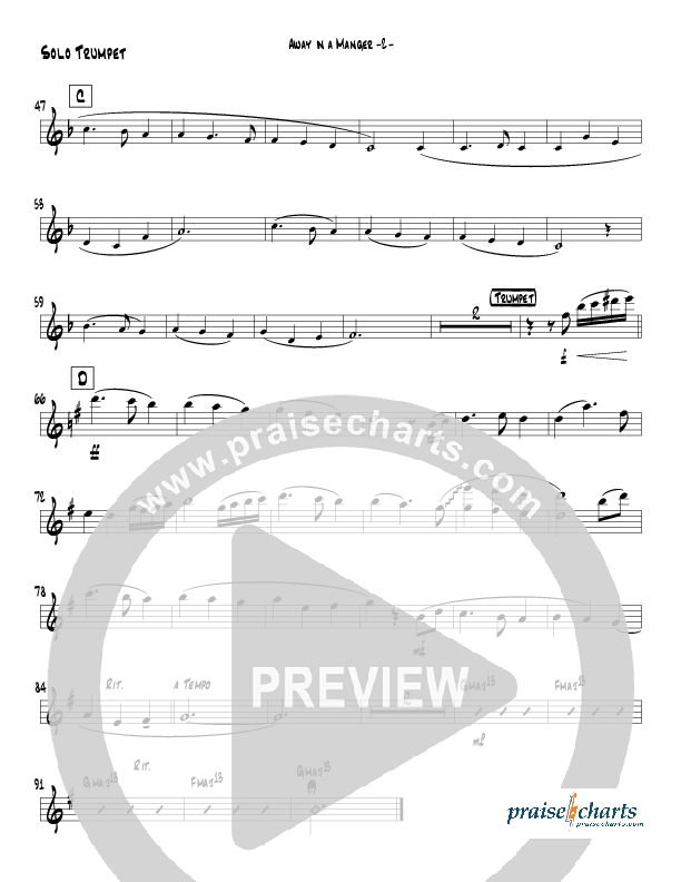 Away In A Manger (Instrumental) Trumpet (Jeff Anderson)