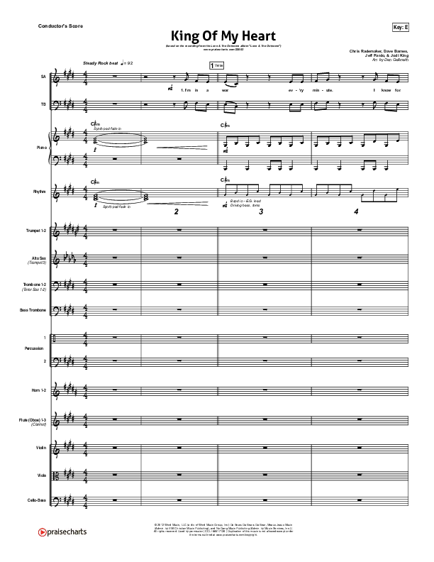 King Of My Heart Conductor's Score (Love & The Outcome)
