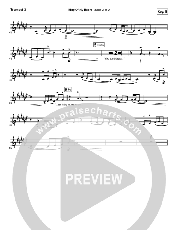 King Of My Heart Trumpet 3 (Love & The Outcome)