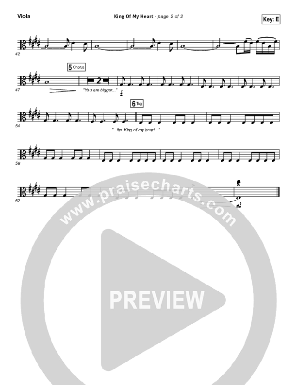 King Of My Heart Viola (Love & The Outcome)