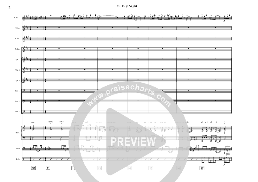 O Holy Night (Instrumental) Conductor's Score (David Arivett)