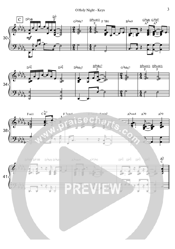 O Holy Night (Instrumental) Piano Sheet (David Arivett)