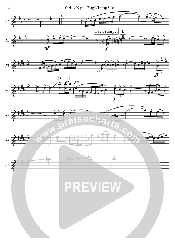 O Holy Night (Instrumental) Trumpet (David Arivett)