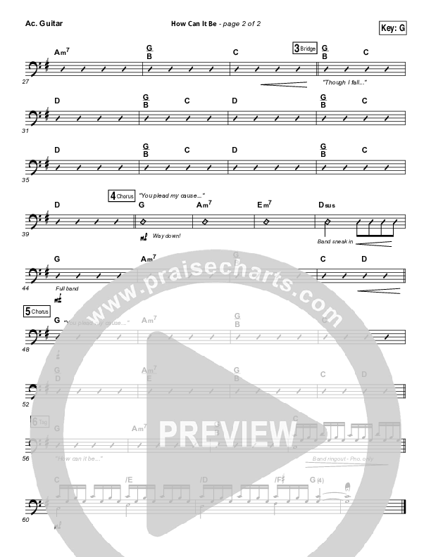 How Can It Be Acoustic Guitar (Lauren Daigle)