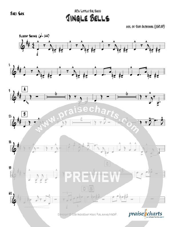 Jingle Bells (Instrumental) Bari Sax (Jeff Anderson)