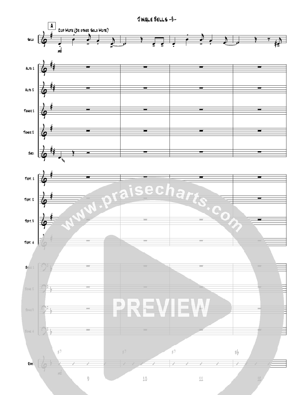Jingle Bells (Instrumental) Conductor's Score (Jeff Anderson)