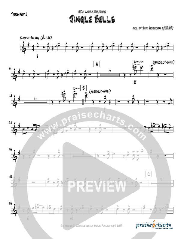 Jingle Bells (Instrumental) Trumpet 1 (Jeff Anderson)