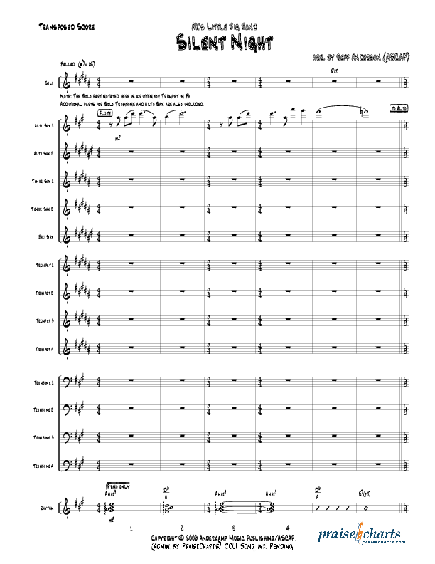 Silent Night (Instrumental) Orchestration (Jeff Anderson)