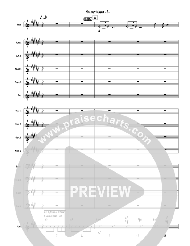 Silent Night (Instrumental) Conductor's Score (Jeff Anderson)