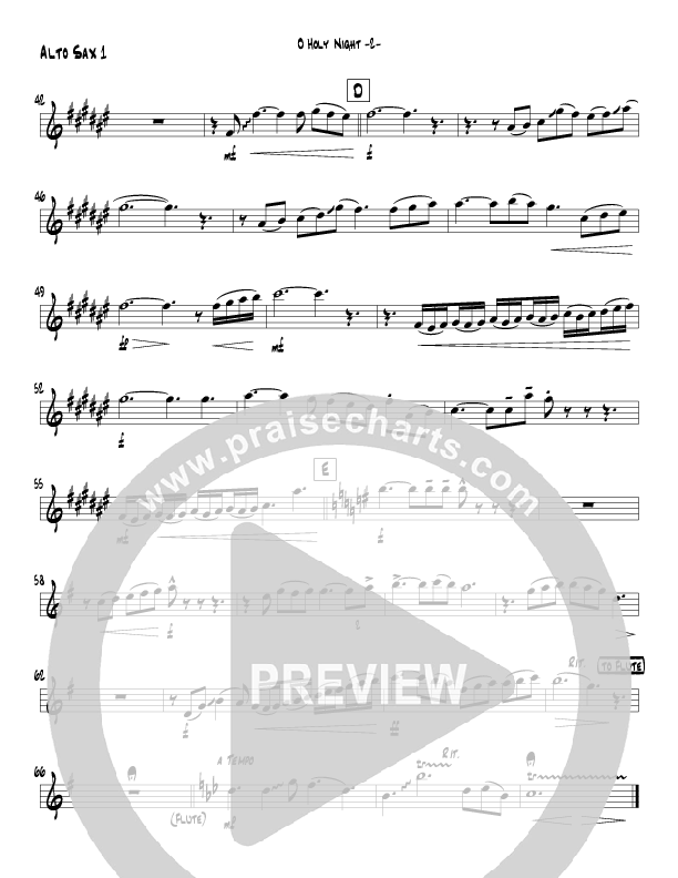 O Holy Night (Instrumental) Alto Sax 2 (Jeff Anderson)