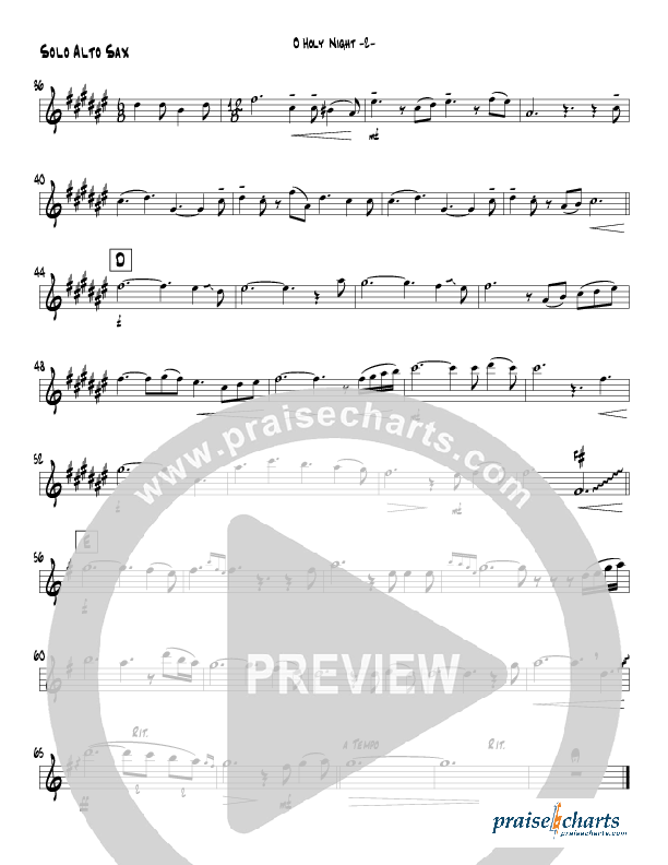 O Holy Night (Instrumental) Alto Sax (Jeff Anderson)