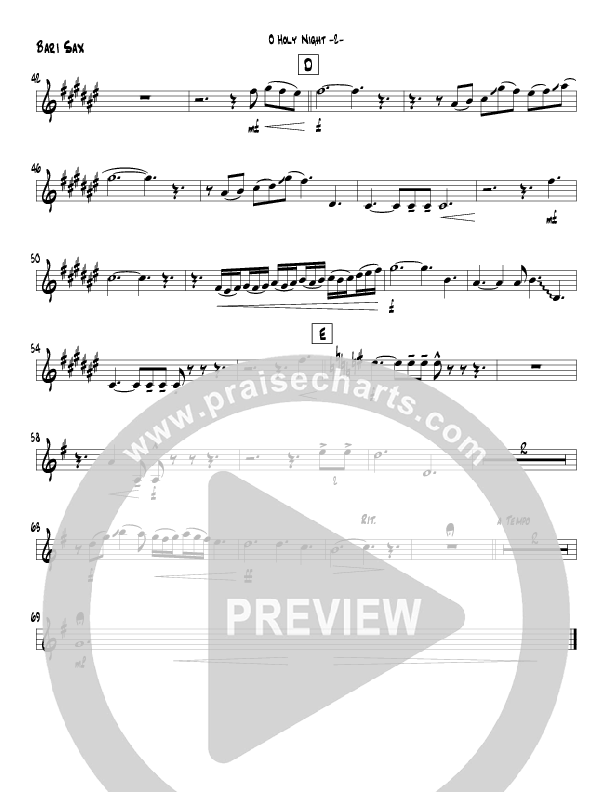 O Holy Night (Instrumental) Bari Sax (Jeff Anderson)