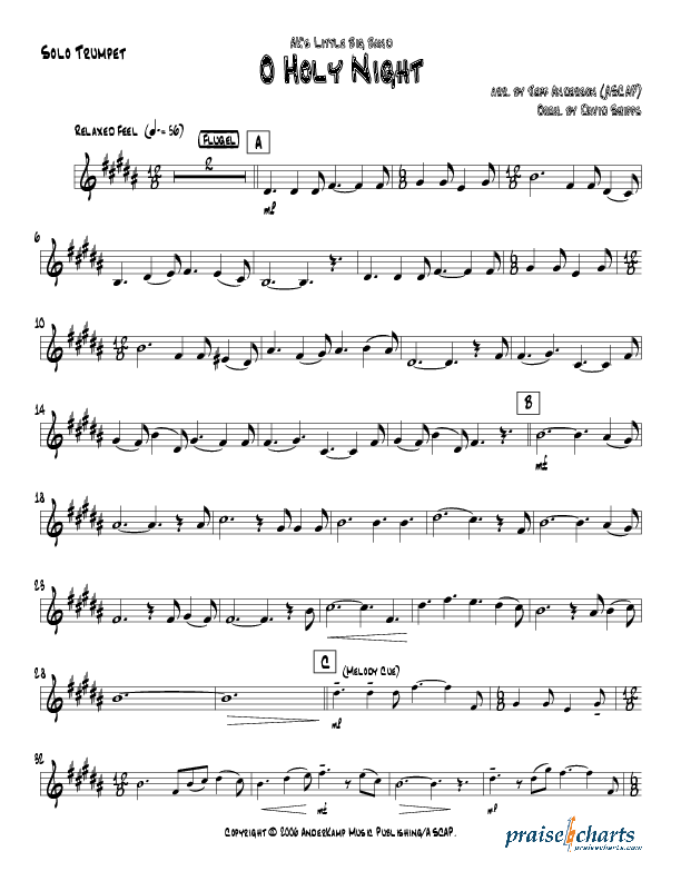 O Holy Night (Instrumental) Trumpet (Jeff Anderson)