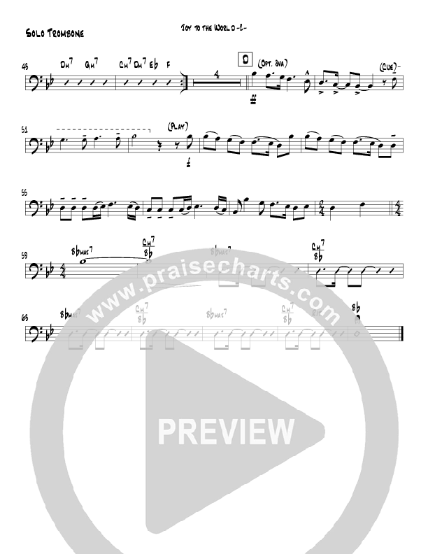 Joy To The World (Instrumental) Bass Trombone (Jeff Anderson)